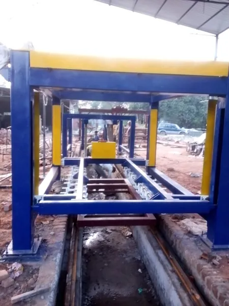 Front view of an AAC machinery frame