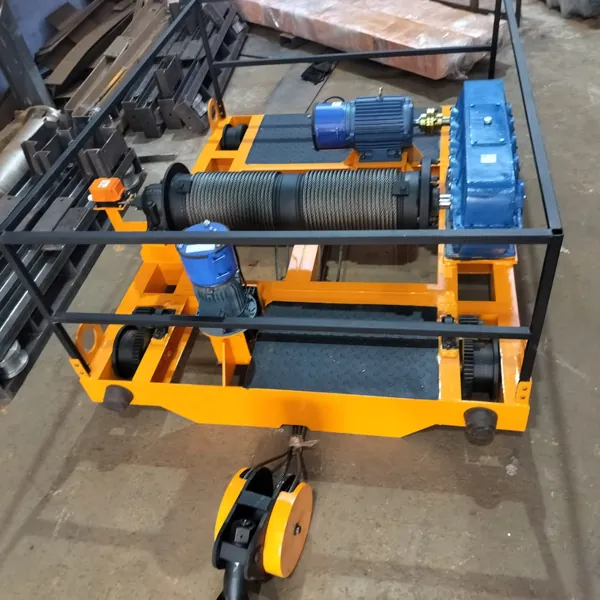 Material handling drive and trolley assembly