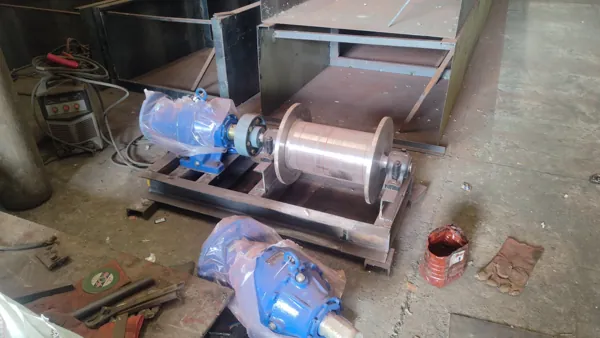 Machinery drive assemblies being prepared