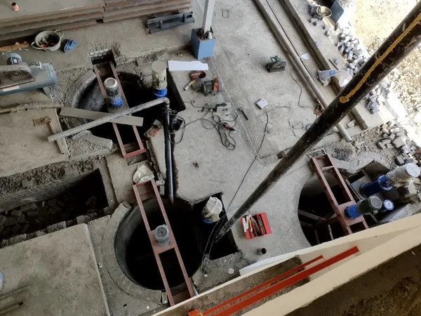 AAC plant equipment from above