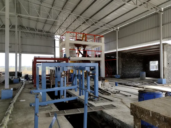AAC processing machinery and plant layout