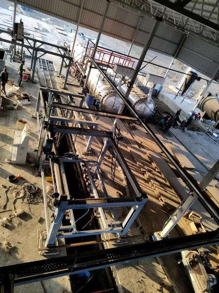 AAC machinery installed on production rails