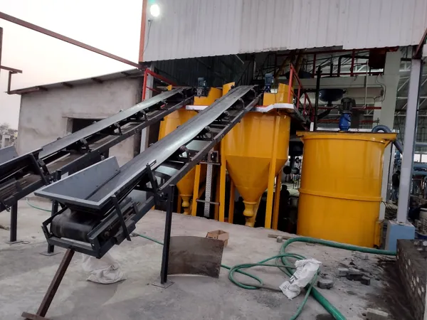 Plant material handling conveyor arrangement