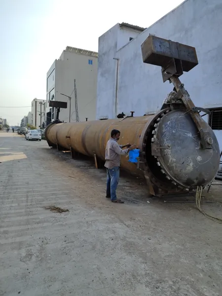 Vessel shell outside the workshop