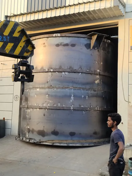 Vertical cylindrical shell fabrication